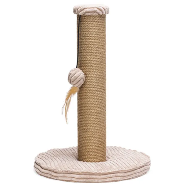 Когтеточка для кошек Beeztees Ribbed L Напольная/ Бежевый photo 1