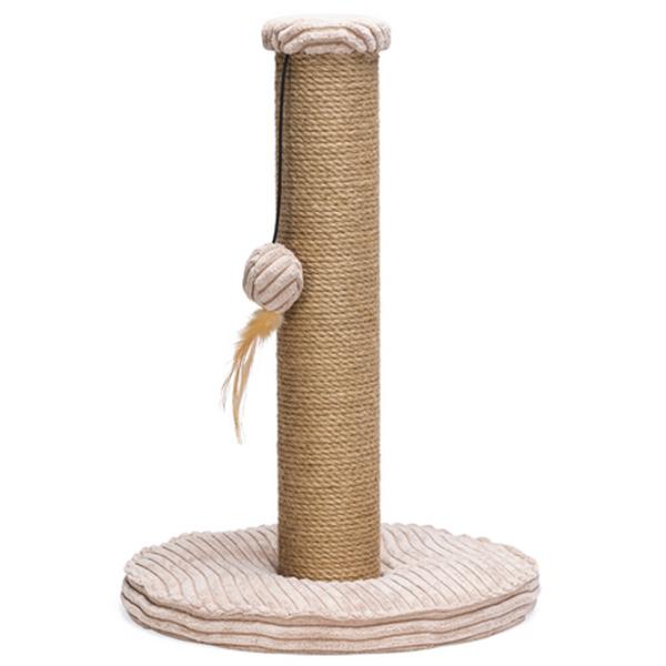 Когтеточка для кошек Beeztees Ribbed L Напольная/ Бежевый photo 1