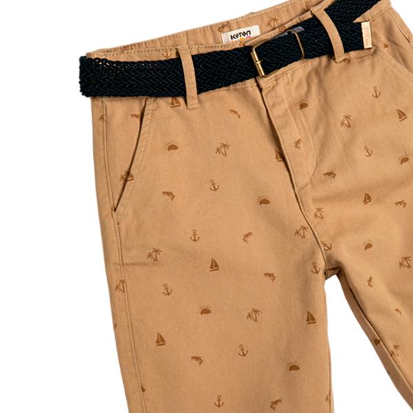 Pantaloni scurți pentru băieți Koton 4SKB40024TW Brown photo 3