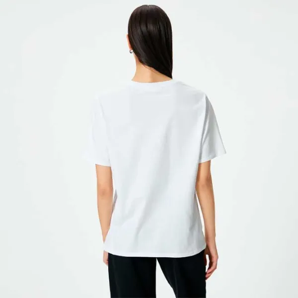 Tricou pentru femei Koton 4SAK50324EK 100% bumbac/ White photo 4