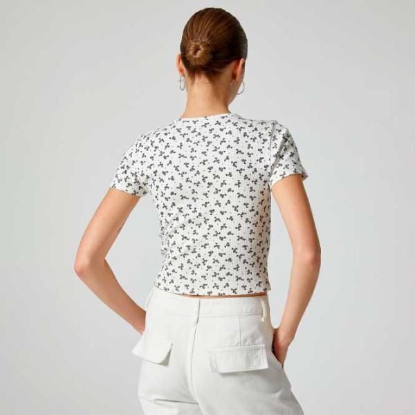 Tricou pentru femei Koton 4SAL10065IK 100% bumbac/ White photo 4