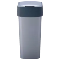 Coș de gunoi Curver Flip Bin 50 l/ Plastic/ Gray photo 2