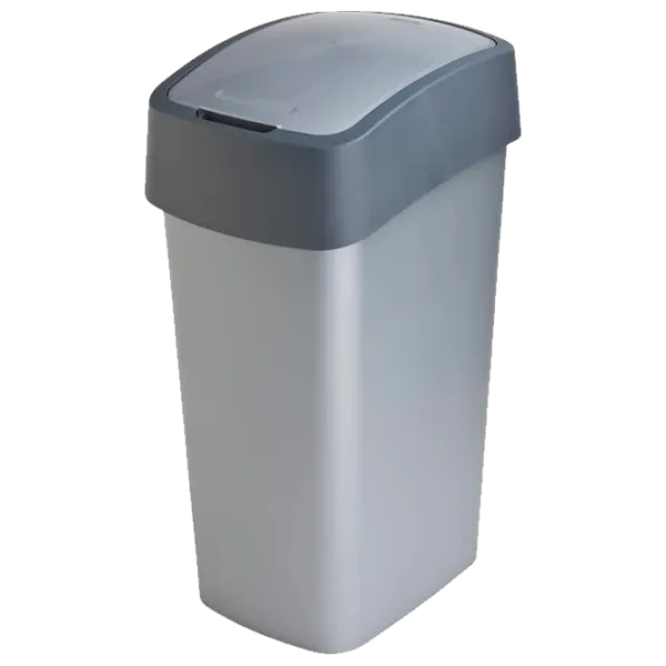 Мусорное ведро Curver Flip Bin 50 л/ Пластик/ Серый photo 3