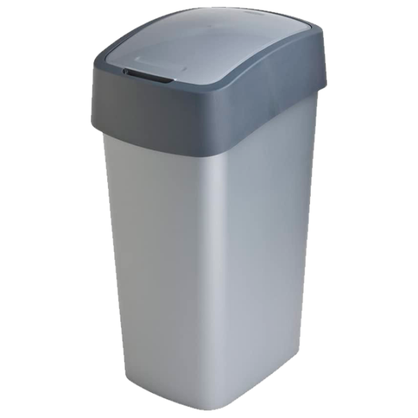 Мусорное ведро Curver Flip Bin 50 л/ Пластик/ Серый photo 3
