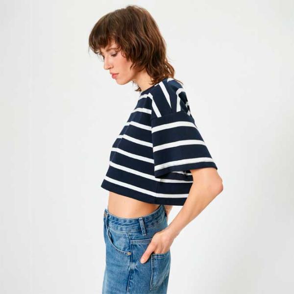 Tricou pentru femei Koton 4SAK50330EK 100% bumbac/ Navy photo 2