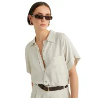 Рубашка для женщин Koton 4SAK60026PW S/ Beige