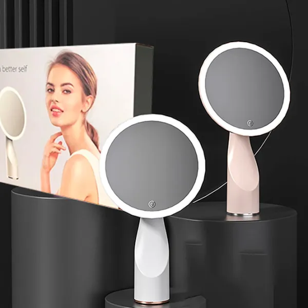 Зеркало для макияжа LED Mirror X320 Односторонняя/ Бежевый photo 5
