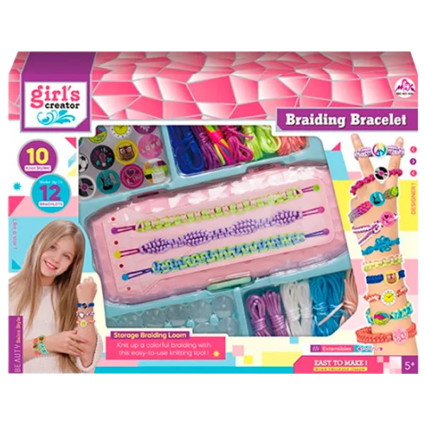Креативный набор Essa Toys Girl's Creator Braiding Bracelet MBK-515 5+/ Разноцветный Разноцветный photo 1