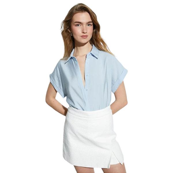 Cămașă pentru femei Koton SAK60005PW S/ Blue photo 1