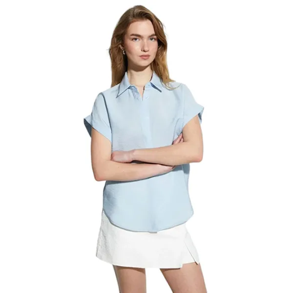 Cămașă pentru femei Koton SAK60005PW S/ Blue photo 2
