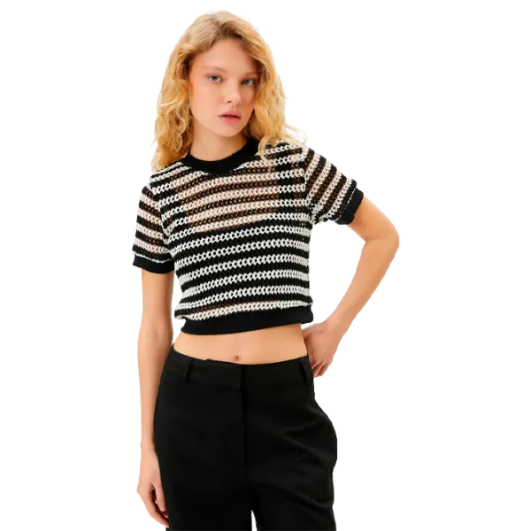 Tricou pentru femei Koton 4SAL10067IK 40% bumbac/ White photo 1