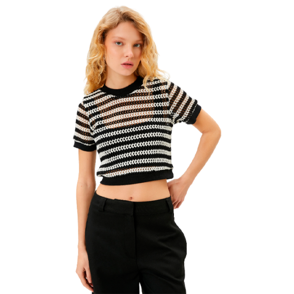 Tricou pentru femei Koton 4SAL10067IK 40% bumbac/ White photo 1