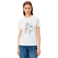 Футболка для женщин Koton 4SAK50390EK 100% хлопок/ Белый