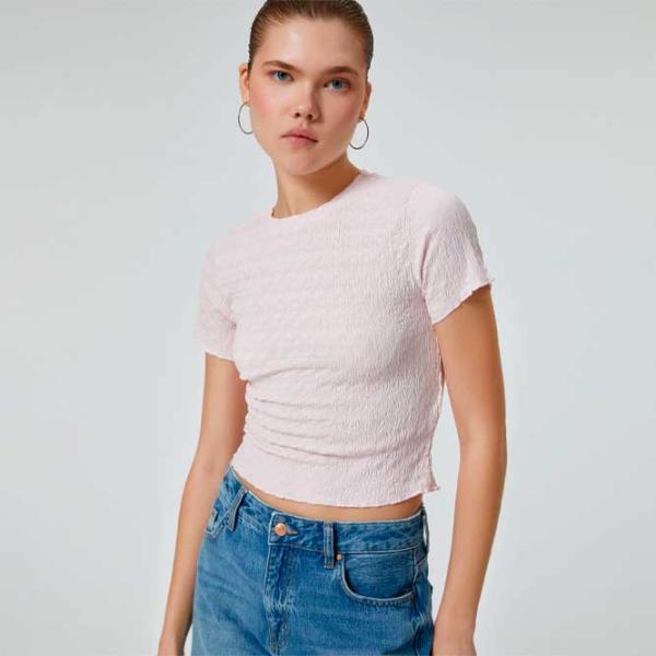 Tricou pentru femei Koton 4SAL10128IK 100% poliester/ Pink photo 2