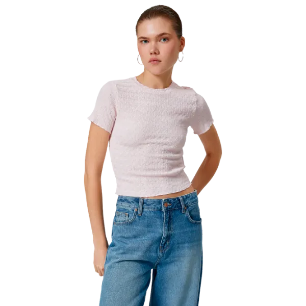 Tricou pentru femei Koton 4SAL10128IK 100% poliester/ Pink photo 1 Tricou pentru femei Koton 4SAL10128IK 100% poliester/ Pink photo 1