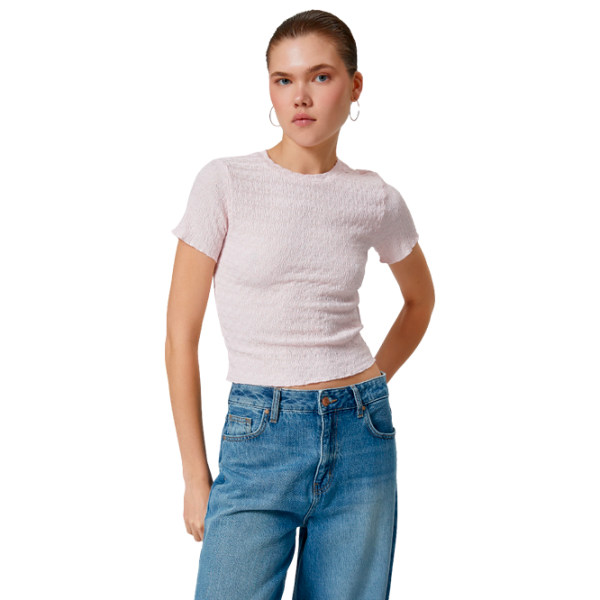 Tricou pentru femei Koton 4SAL10128IK 100% poliester/ Pink photo 1 Tricou pentru femei Koton 4SAL10128IK 100% poliester/ Pink photo 1