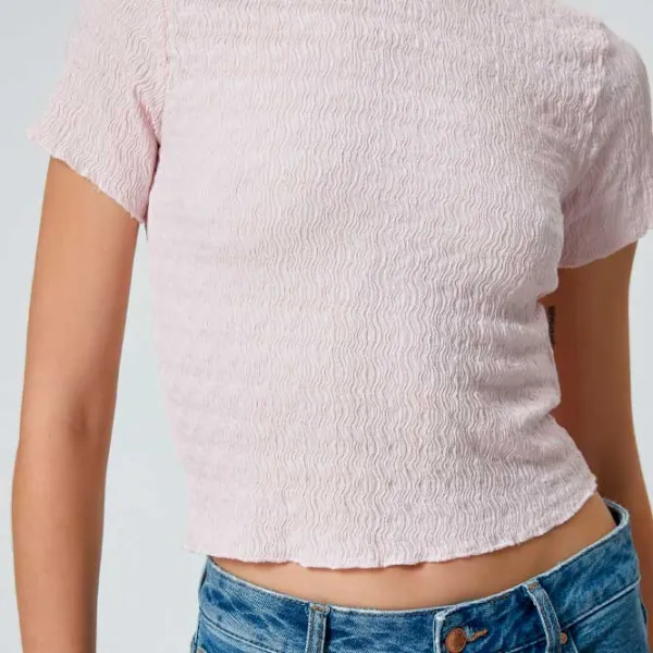 Tricou pentru femei Koton 4SAL10128IK 100% poliester/ Pink photo 5 Tricou pentru femei Koton 4SAL10128IK 100% poliester/ Pink photo 5