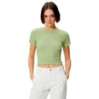 Tricou pentru femei Koton 4SAL10128IK 100% poliester/ Khaki