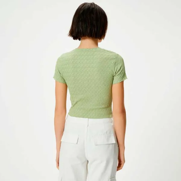 Tricou pentru femei Koton 4SAL10128IK 100% poliester/ Khaki photo 4 Tricou pentru femei Koton 4SAL10128IK 100% poliester/ Khaki photo 4