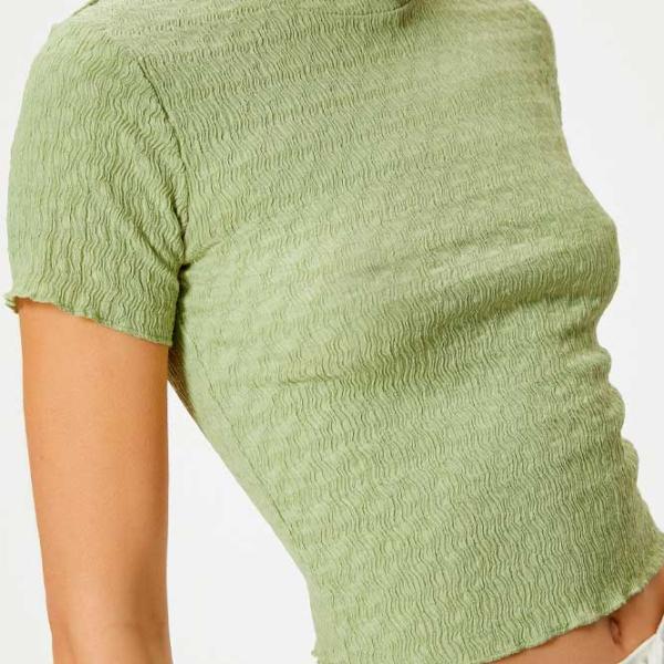 Tricou pentru femei Koton 4SAL10128IK 100% poliester/ Khaki photo 5