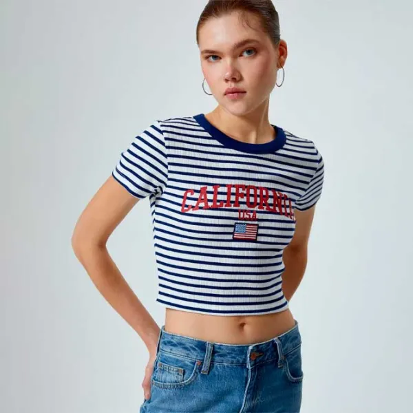 Футболка для женщин Koton 4SAL10190IK 35% вискоза/ Белый photo 2