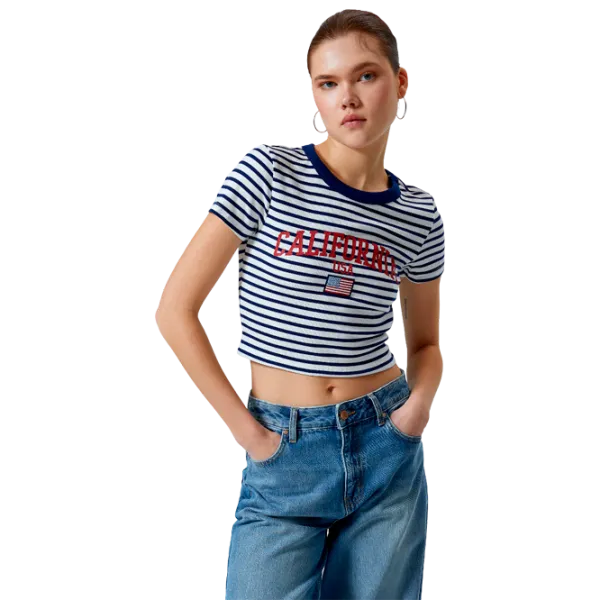 Tricou pentru femei Koton 4SAL10190IK 35% vâscoză/ White photo 1