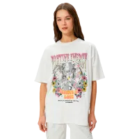 Футболка для женщин Koton 4SAL10049IK 100% хлопок/ Белый