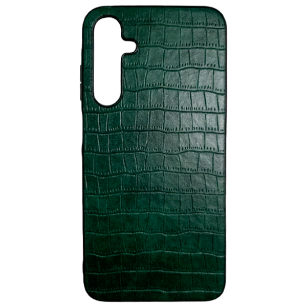 Husă pentru smartphone Samsung Galaxy A25 EVO/ Back/ TPU/ Leather Green photo 1