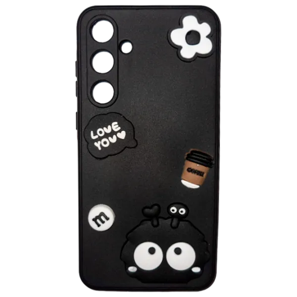 Чехол для смартфона Samsung Galaxy A55 EVO/ Back/ ТПУ/ Белый Черный photo 1