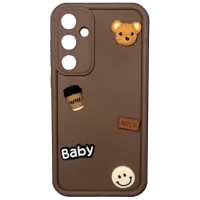 Husă pentru smartphone Samsung Galaxy A55 EVO/ Back/ TPU/ White Brown