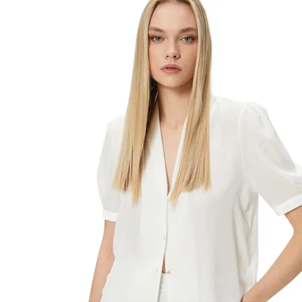 Рубашка для женщин Koton 4SAK60052UW XL/ White photo 2 Рубашка для женщин Koton 4SAK60052UW XL/ White photo 2