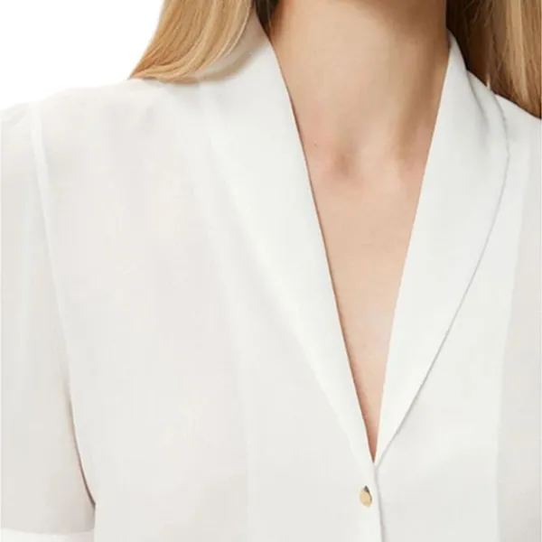 Рубашка для женщин Koton 4SAK60052UW XL/ White photo 5 Рубашка для женщин Koton 4SAK60052UW XL/ White photo 5