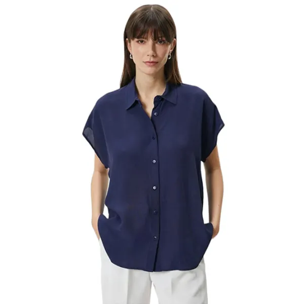 Cămașă pentru femei Koton 4SAK60002EW XXL/ Navy photo 1