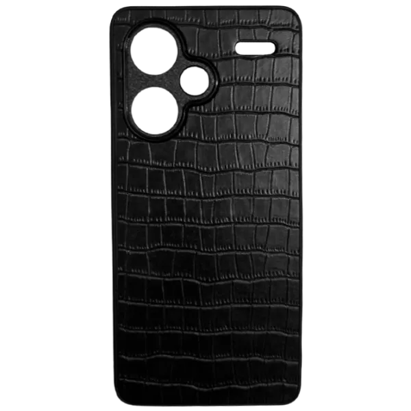 Husă pentru smartphone Xiaomi Redmi Note 13 Pro Plus EVO/ Back/ TPU/ Leather Black photo 1