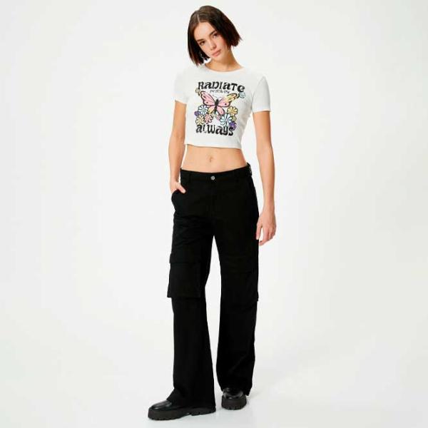 Tricou pentru femei Koton 4SAL10605IK 100% bumbac/ White photo 3