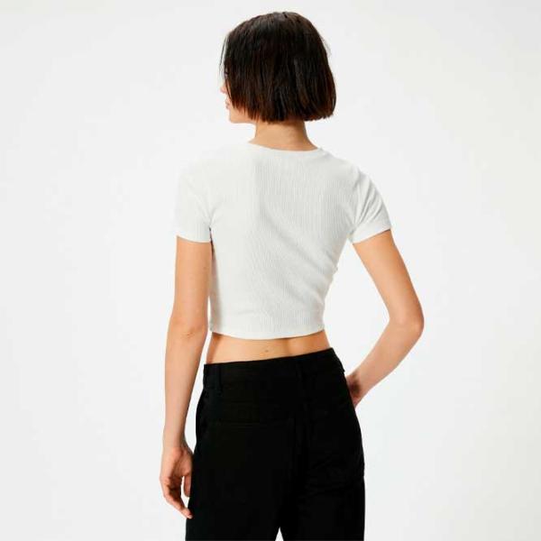 Tricou pentru femei Koton 4SAL10605IK 100% bumbac/ White photo 4