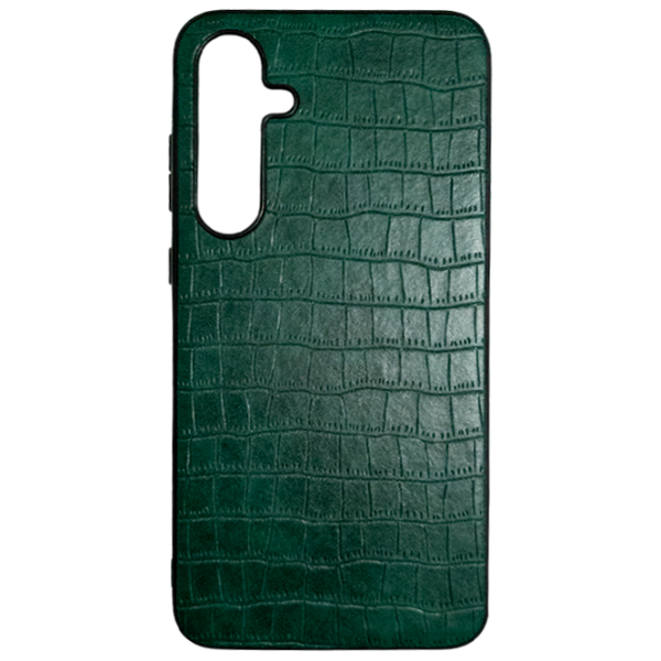 Husă pentru smartphone Samsung Galaxy A35 EVO/ Back/ TPU/ Leather Green photo 1