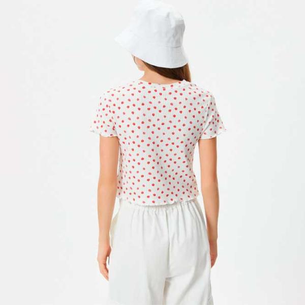 Tricou pentru femei Koton 4SAL10040IK 100% bumbac/ White photo 4