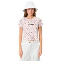 Tricou pentru femei Koton 4SAL10040IK 100% bumbac/ White