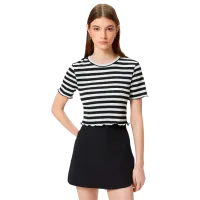 Tricou pentru femei Koton 4SAL10047IK 19% elastan/ Black