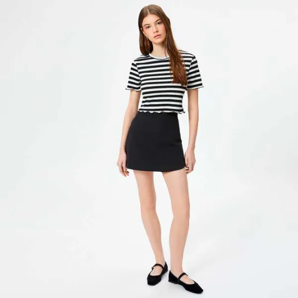 Tricou pentru femei Koton 4SAL10047IK 19% elastan/ Black photo 3