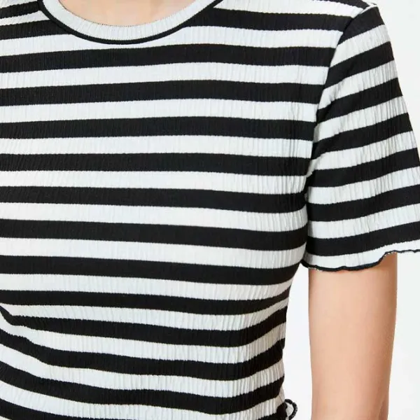 Tricou pentru femei Koton 4SAL10047IK 19% elastan/ Black photo 5