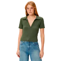 Tricou pentru femei Koton 4WAK50010EK 96% Poliester/ Khaki