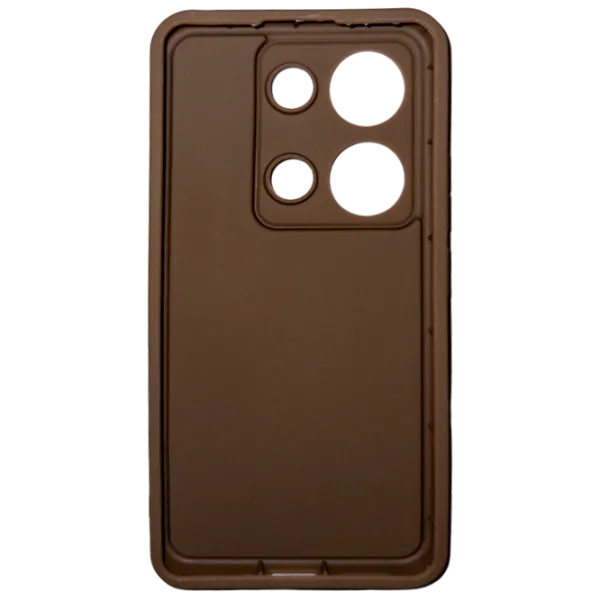 Чехол для смартфона Xiaomi Redmi Note 13 4G EVO/ Back/ ТПУ/ Белый Коричневый photo 2