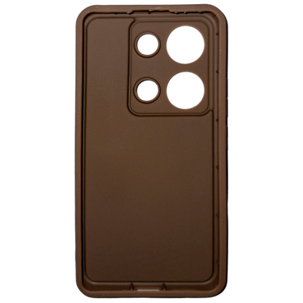 Чехол для смартфона Xiaomi Redmi Note 13 4G EVO/ Back/ ТПУ/ Белый Коричневый photo 2