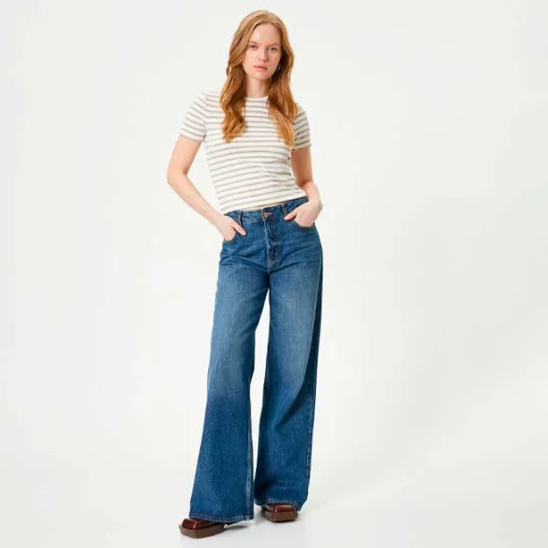 Футболка для женщин Koton 4SAK50590EK 35% вискоза/ Бежевый photo 3