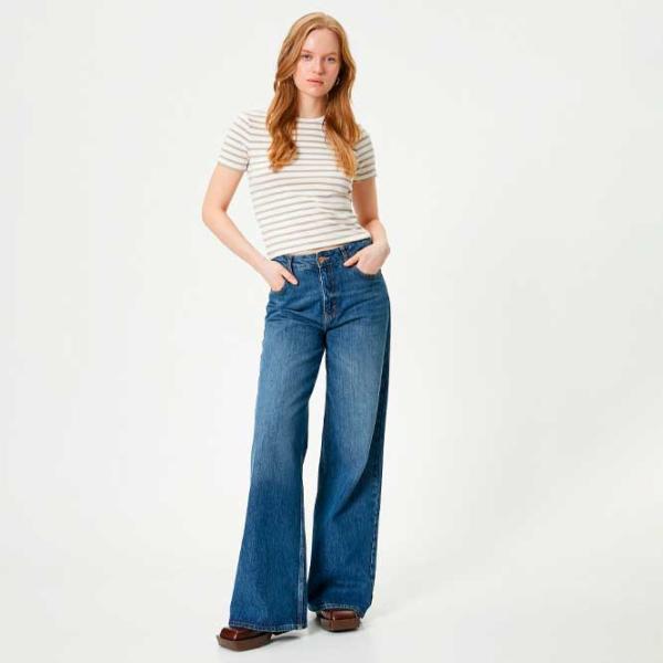 Футболка для женщин Koton 4SAK50590EK 35% вискоза/ Бежевый photo 3