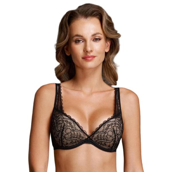 Sutien pentru femei Milavitsa 120192 75B/ Black/ Push-up photo 1