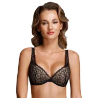 Sutien pentru femei Milavitsa 120192 80B/ Black/ Push-up