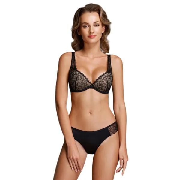 Sutien pentru femei Milavitsa 120192 85B/ Black/ Push-up photo 2